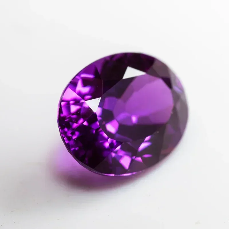 

L-Lab выращенный сапфир овальной формы, пурпурно-красный цвет, подвески, драгоценные камни, бусины, материал для изготовления ювелирных изделий своими руками, дополнительный сертификат AGL