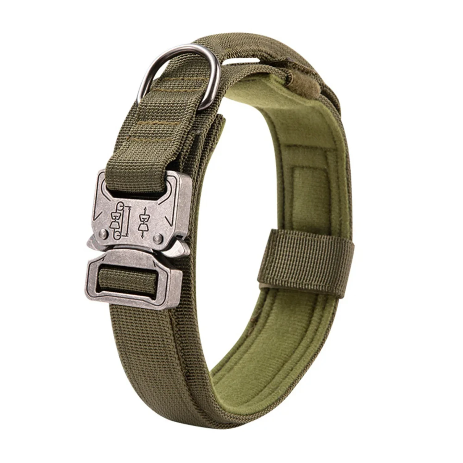 Tactical Police Dog Collar Military Adjustable Duarable Nylon Dog Collar  Small Medium Large Dogs Teddy Keji Pitbull Bulldog Dog