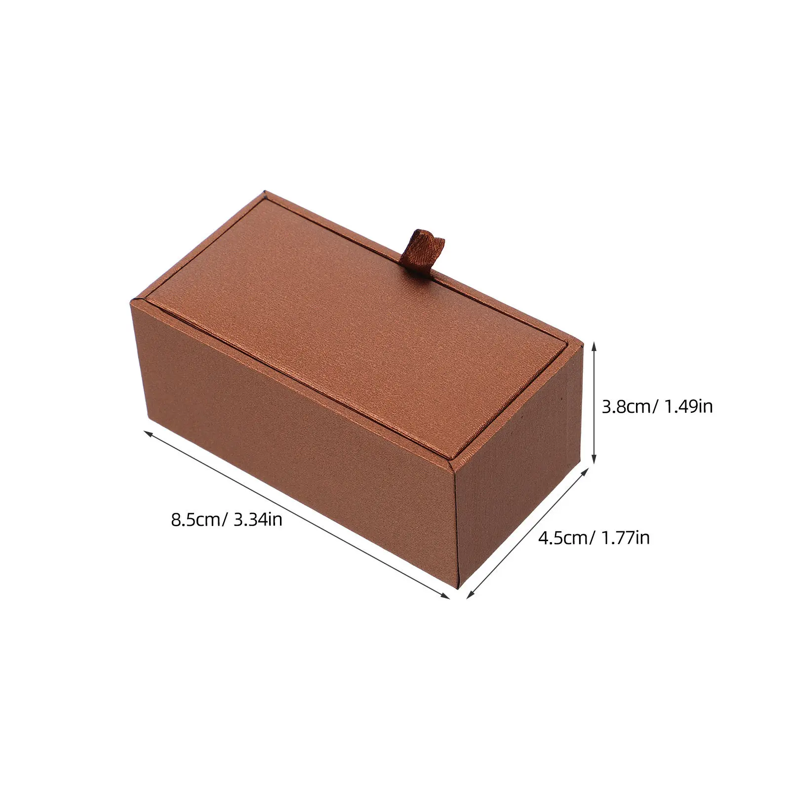 PU Cufflink Box Men's Jewelry Organizer Soft Interior Cufflinks Storage Case Travel Gift Box Groom Father's Day Cufflink