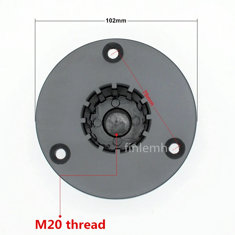 1PC DJ 스피커 장착 플랜지 M20 스레드 알루미늄 삼각대 스탠드 폴 마운트 서브 우퍼 홈 시어터 전문 오디오