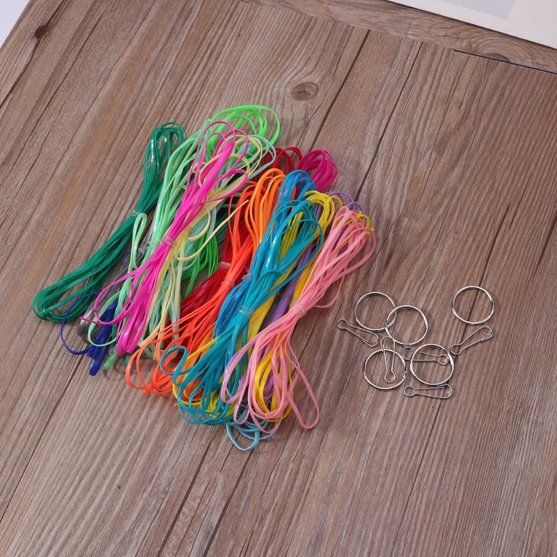 20 colori corda in plastica per allacciatura per braccialetti, gioielli, perline, creazione artigianale