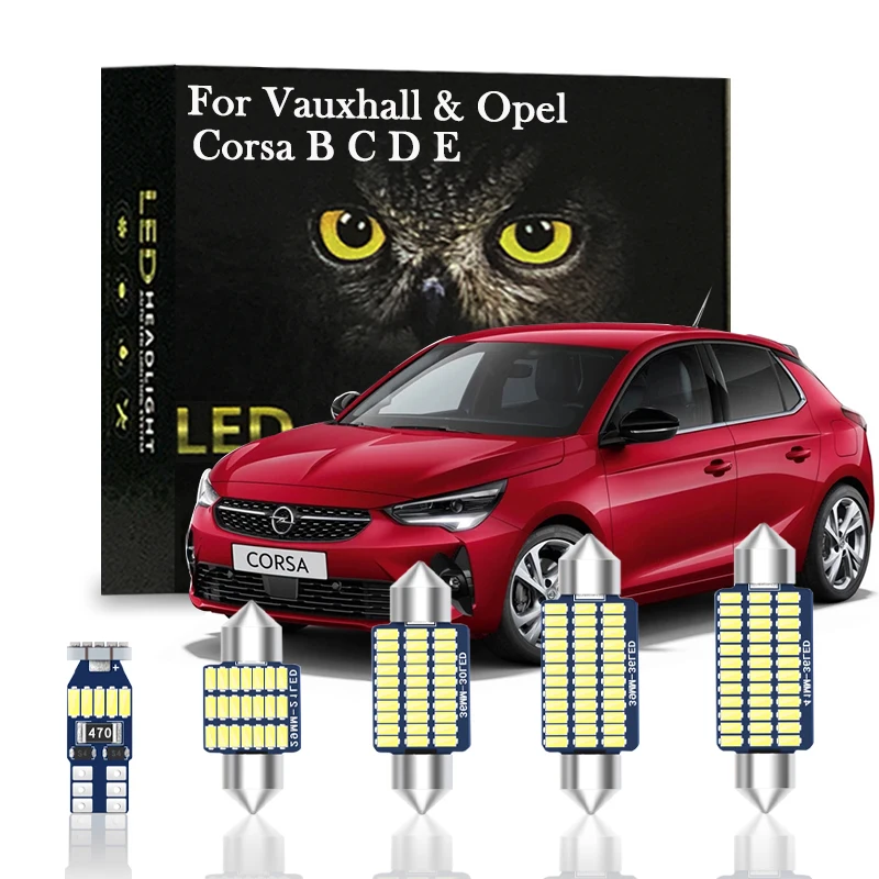 

Canbus For Vauxhall Opel Corsa E D C B X15 X01 S07 gsi vxr opc Sedan 1993-2021 Car Accessories Auto Interior Lights LED