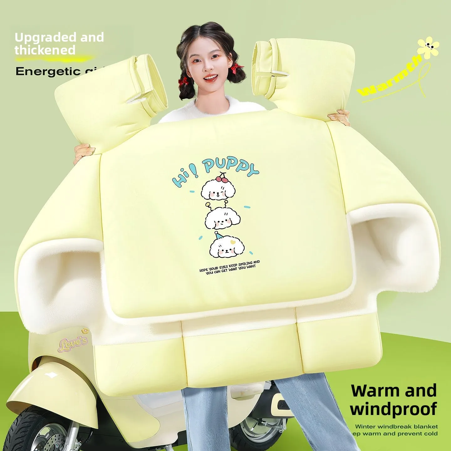 2025 Electric Motorcycle Winter Windshield Cover Extra Wide Fleece Lined Waterproof Windproof Shield 오토바이 Para Moto