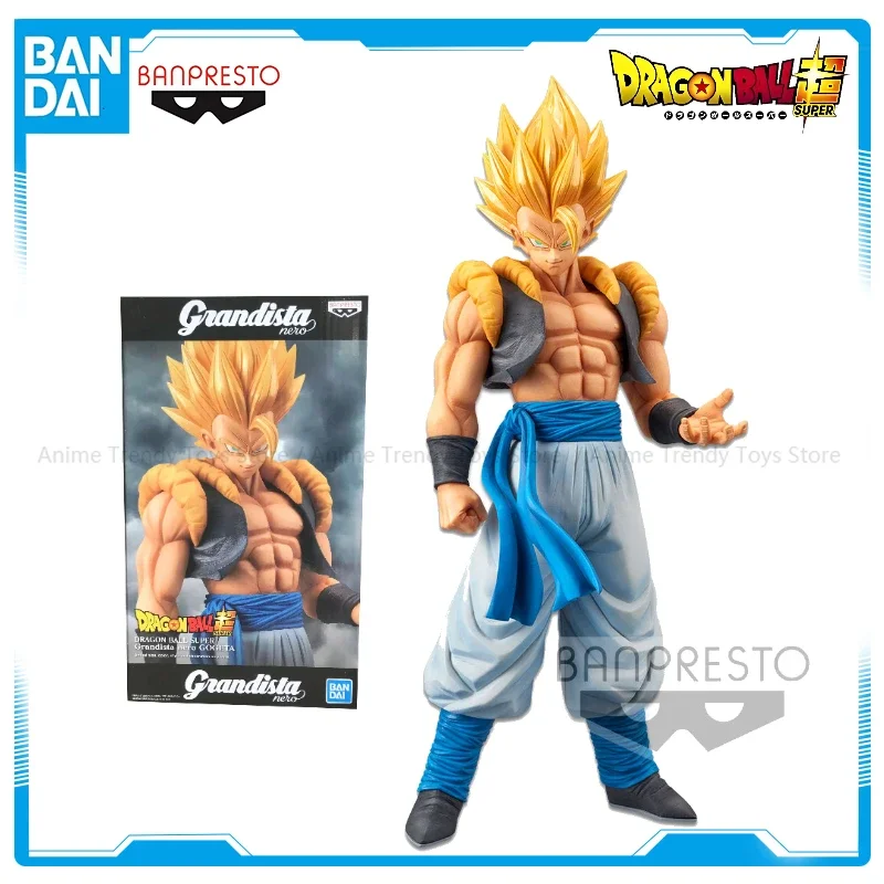 In Stock Babdai Original Banpresto Dragon Ball Z Grandista Nero 28cm Gogeta GROS Action Figure Collectible Model Toys