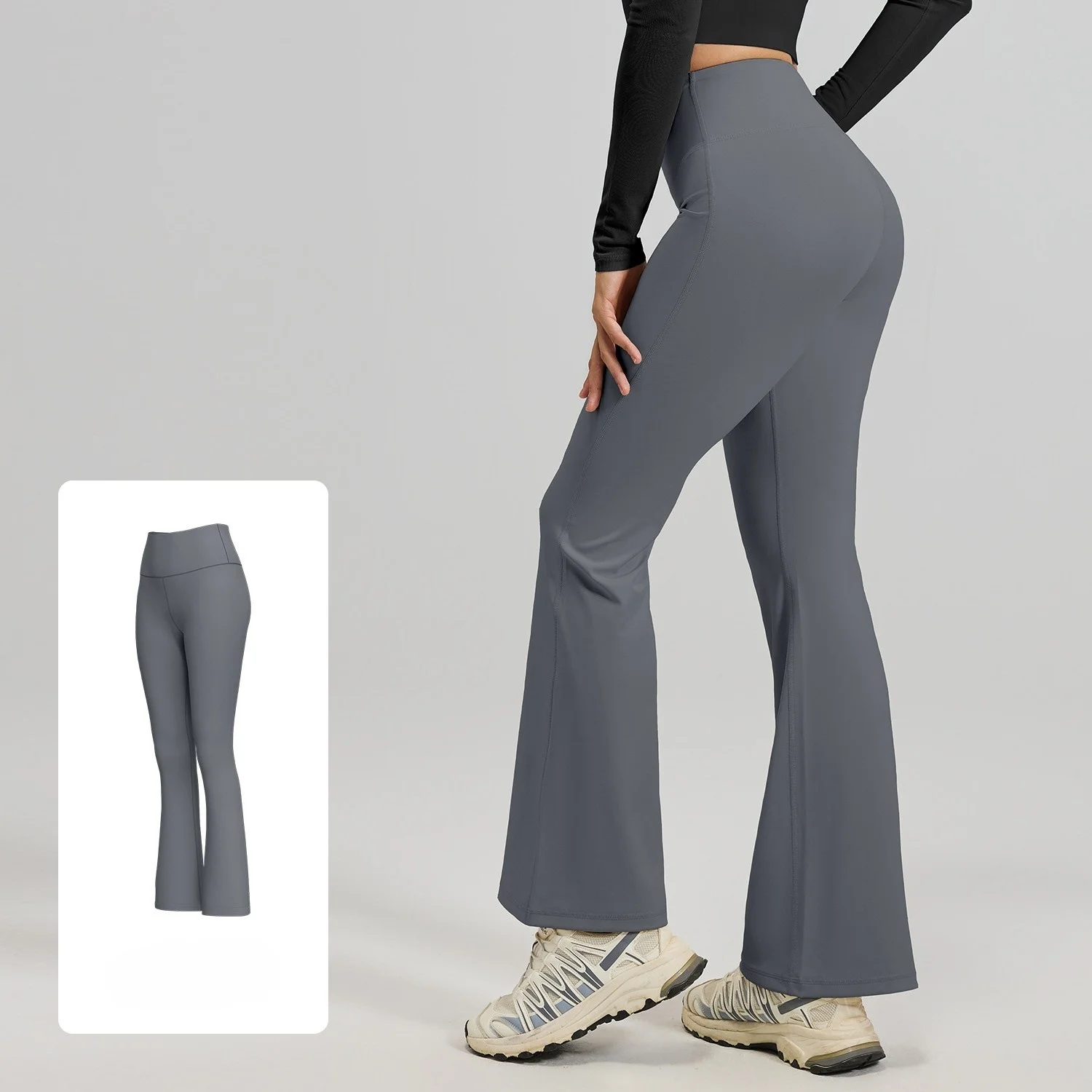 Yoga Pants Low Waist Women Relaxed Thicker Euramerican Bottoms Euro American Lazy Tie Wide Fold Over Festival Footed Absorbing