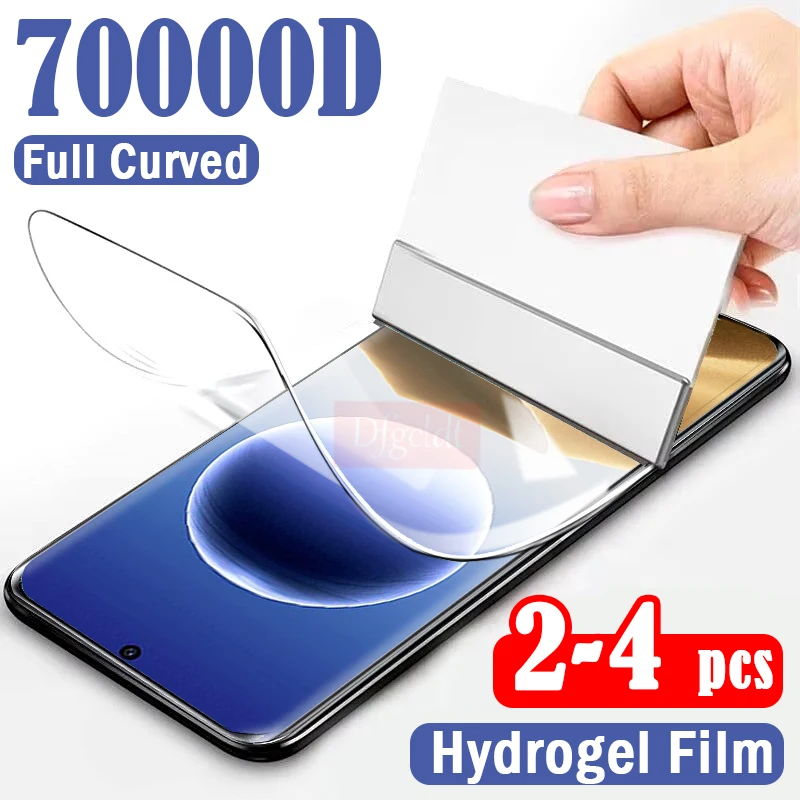 

2-4Pcs Full Curved Hydrogel Film for Oppo Find X7 Ultra X6 X5 X3 X2 Neo Screen Protector for Oppo Reno3 4 5 6 Pro Plus Not Glass
