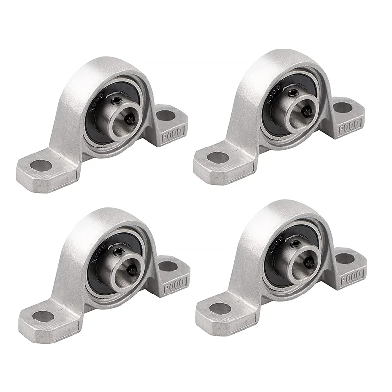 4 Pcs Bearing Housing Flange Bearing 10Mm KP000 Ball Bearing Block Pillow Block Bearing For Spare Parts For 3D Printer