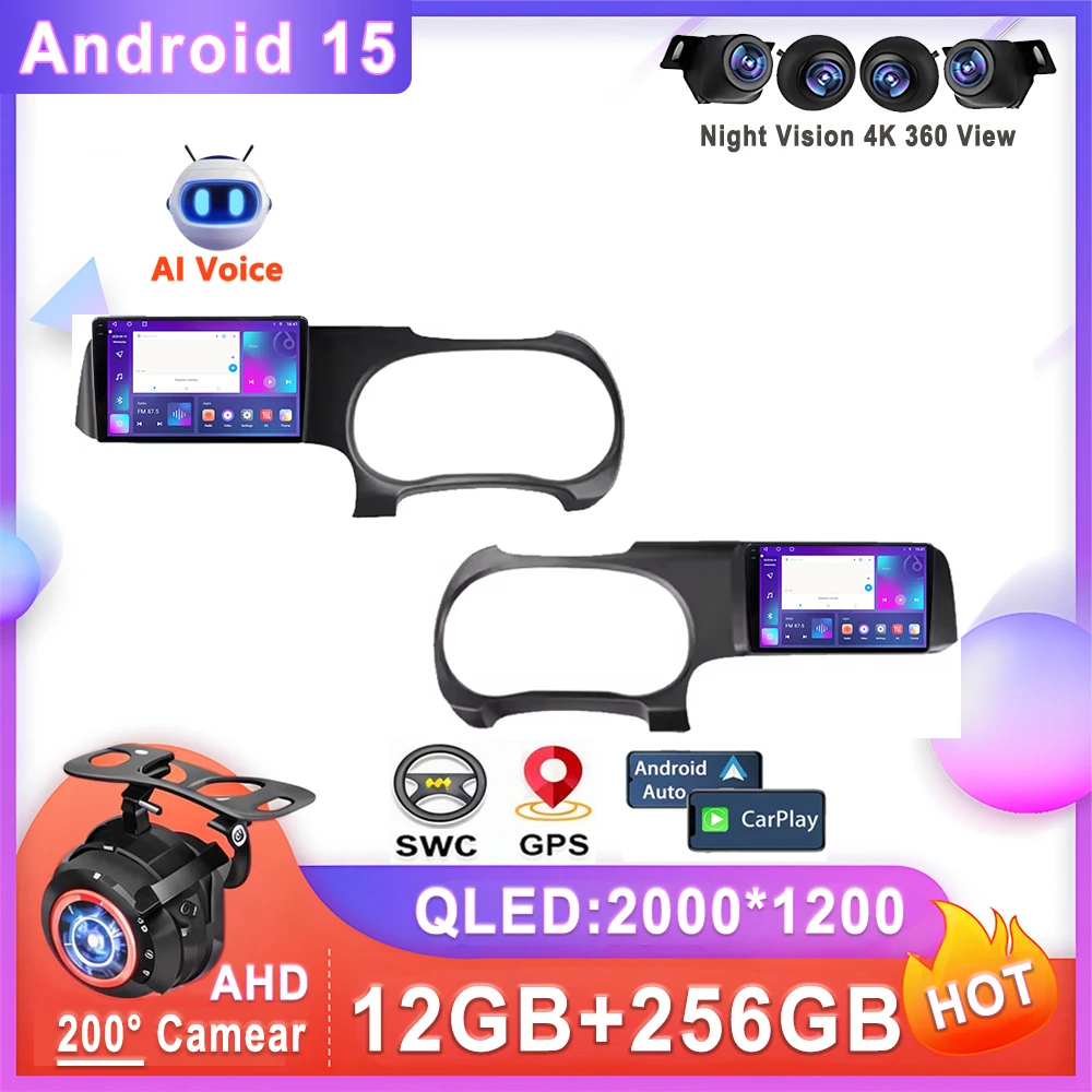 

Car Radio Android 15 For Hyundai i10 III 3 2019 - 2023 Stereo Head Unit Multimedia Player No 2din DVD 5G BT QLED Screen Dash Cam