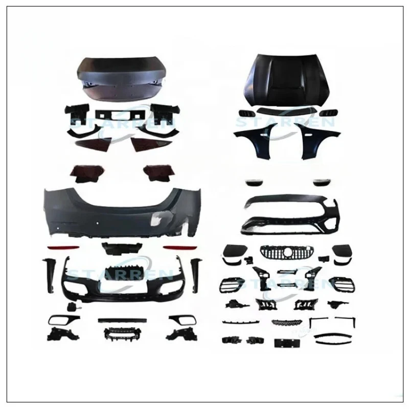 Top quality 2015-2021 C-Class Bodywork Accessories W205 Old Upgrade to New Model W206 C63 Body Kit
