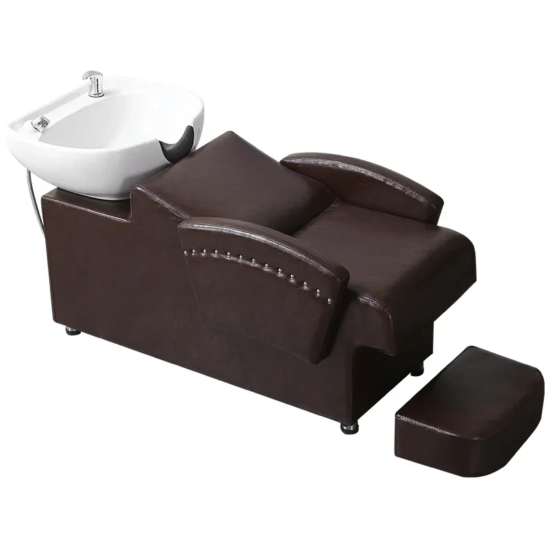 Luxury Salon Head Spa Hair Lounge Comfort Luxury Hair Wash Chair Shower Head Professional Cadeira De Barbearia Furniture