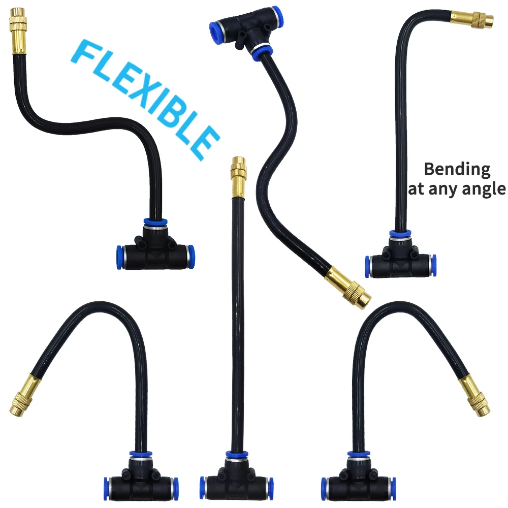 مجموعة فوهات رش الري من GEEIRR لسقي النباتات في حديقة الدفيئة 360 °   أنظمة تبريد التغشية القابلة للتعديل