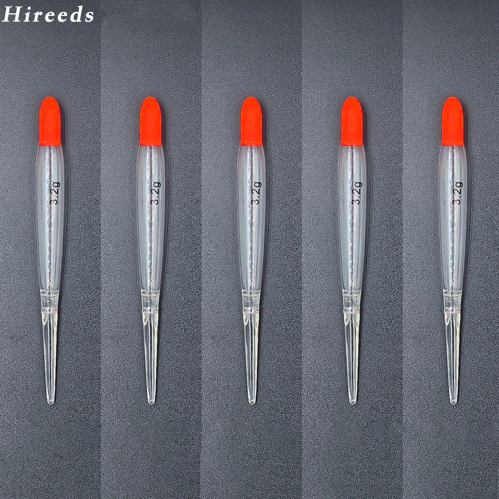 5 قطع من عوامات صيد السمك البلاستيكية عالية الجودة لسمك السلمون وسمك السلمون المرقط | شفافة مع لهجات برتقالية | دورا #6