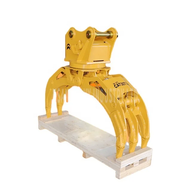 

Hot Sale Excavator Attachments Small Hydraulic Rotating Log Grapple For 10ton Excavator