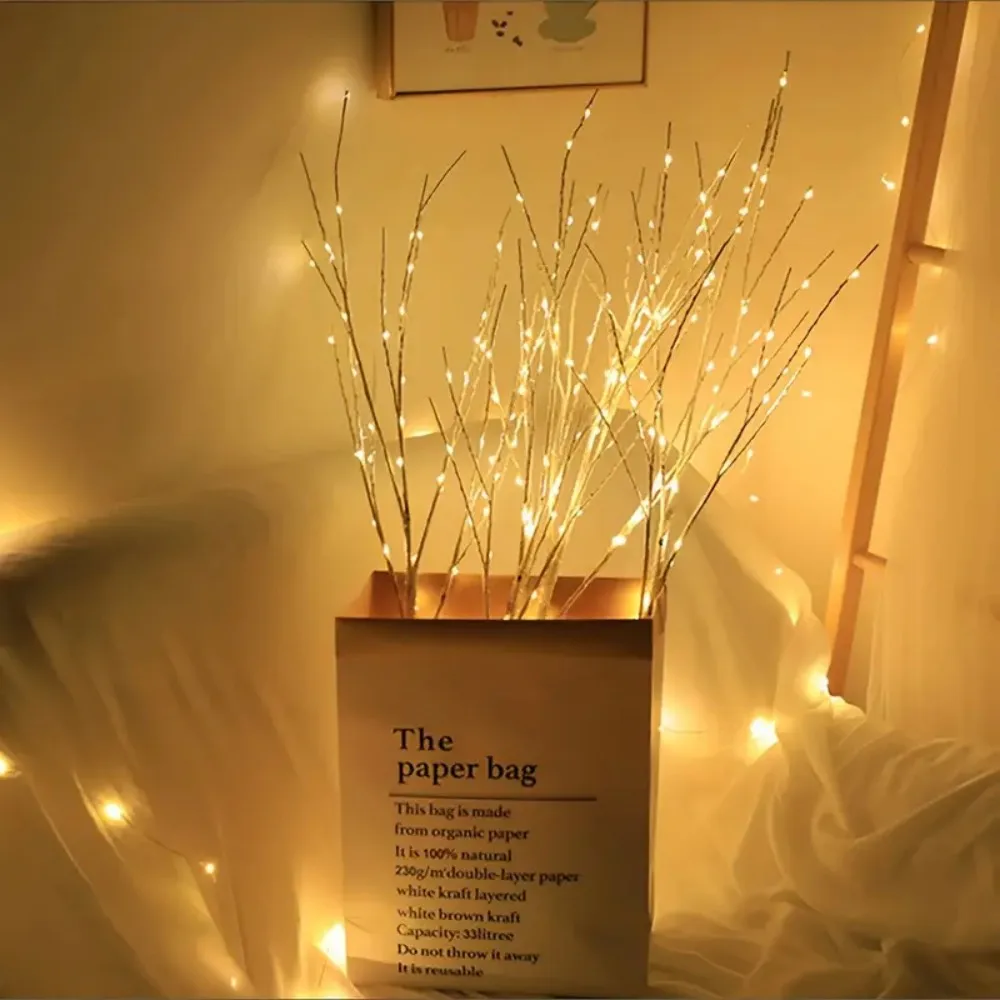 1/2PC LED Birch Branch Lights Battery Operated Artificial Tree Branch Lamp for Home Wedding Party Holiday Indoor Decoration