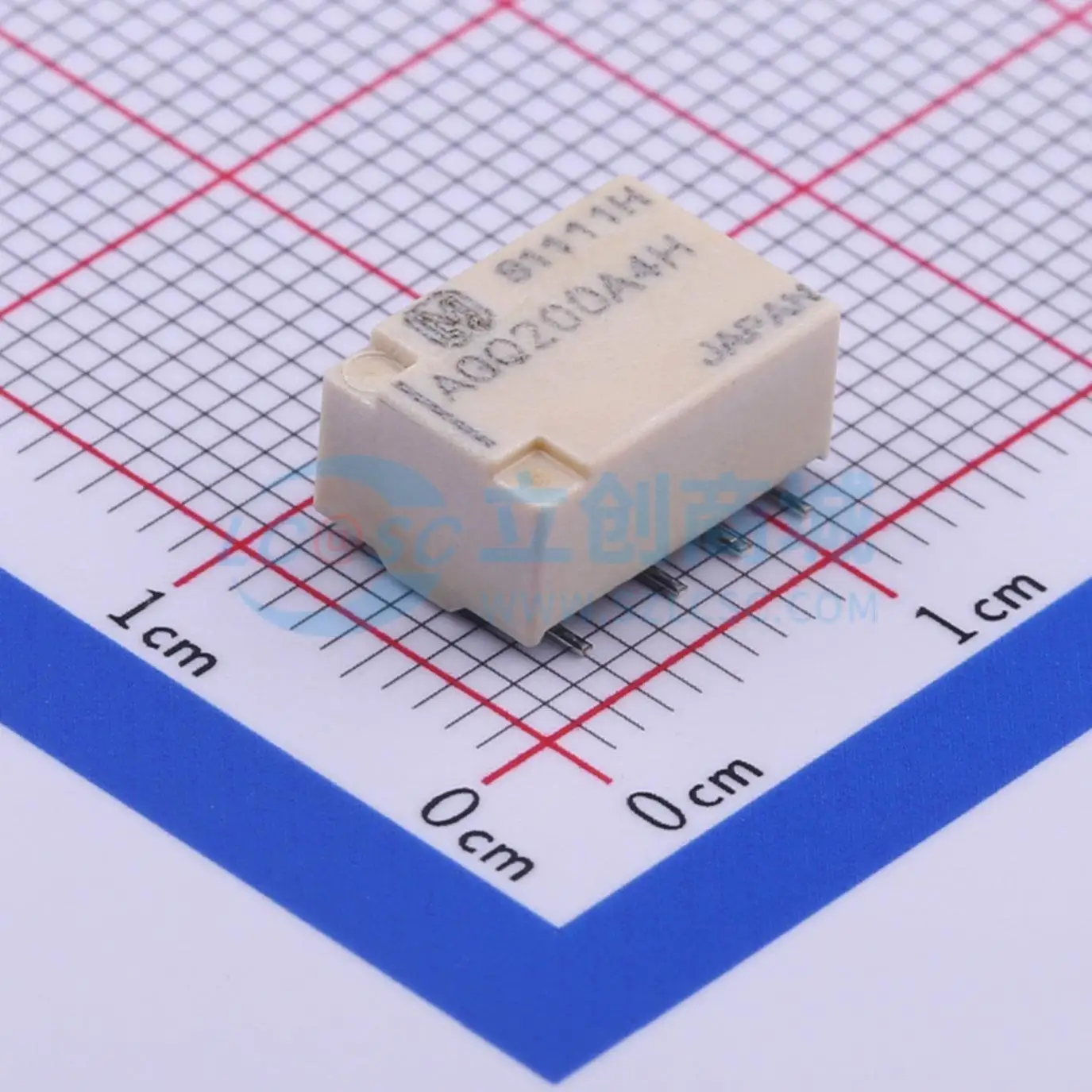 12pcs AGQ200A4H 4.5V SMD P 2.2mm DPDT Signal Relay PCB Electronic Switch
