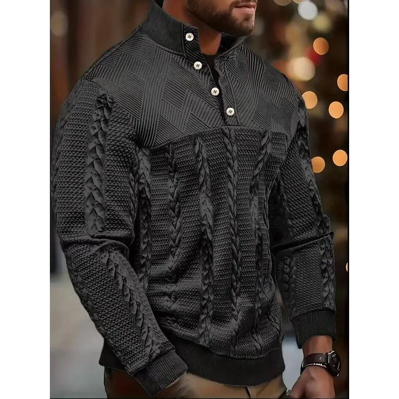Men's Long Sved Henry Shirt Soft Elastic Button up Casual Comfortable Fit Summer Sweatshirt Female Suitable Hiking Animal Pat...