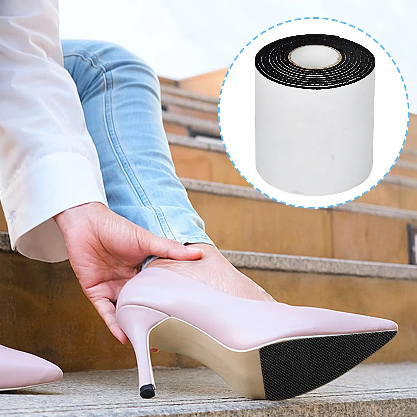 

Лента для снижения шума на подошве обуви, самоклеящиеся шумопоглощающие накладки для высоких каблуков, защита от ударов для подошвы обуви