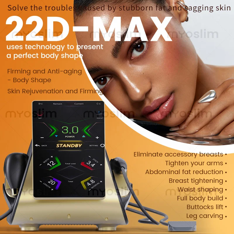 

Portable 22D 2-in-1 MAX Ultra 360 Facial lift, Dual handle Skin Tightening Machine, 3D Body Shaping Machine