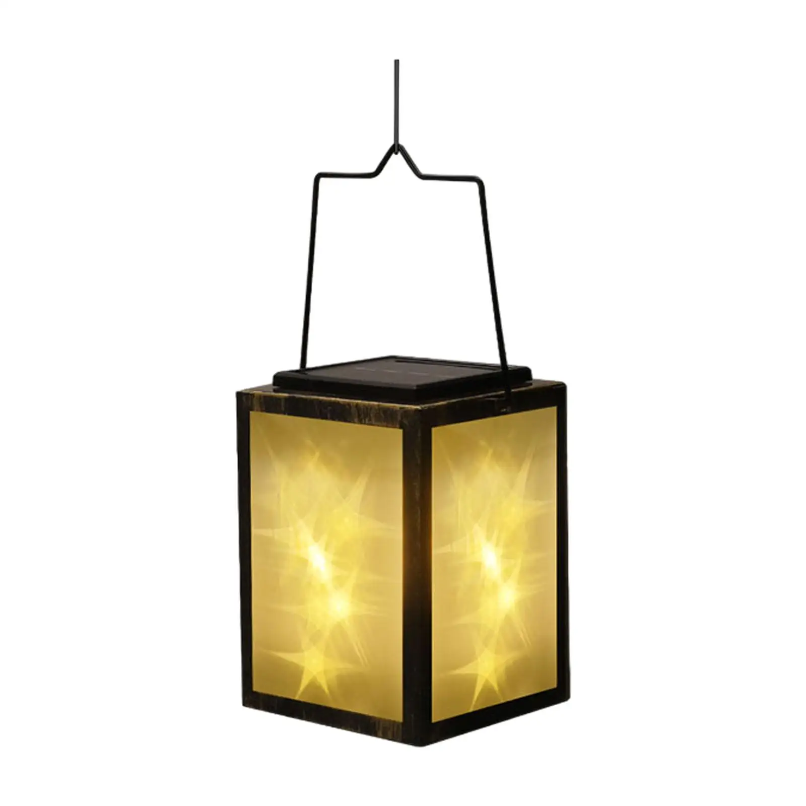 Solar Lantern 2 Charging Methods Yard Lighting for Walkways Patio Courtyards