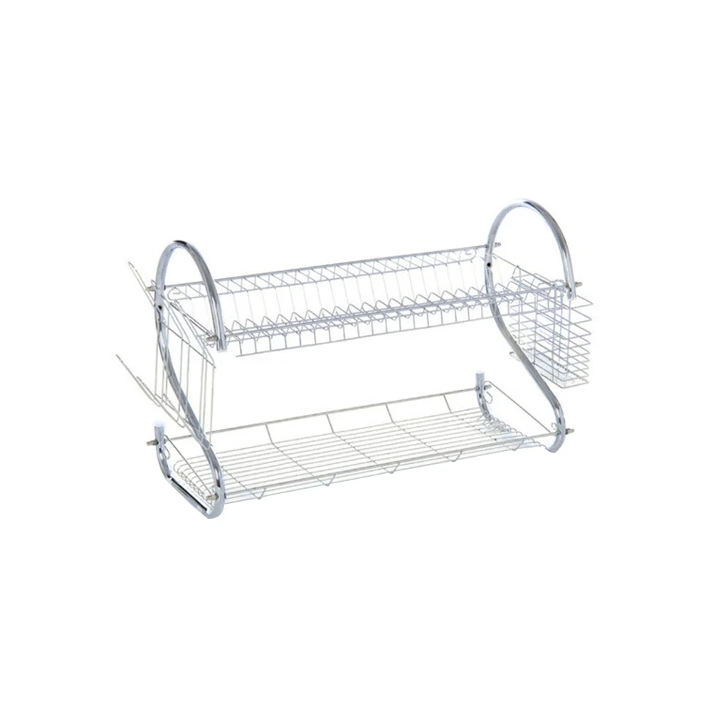 

2-Tier Dish Cup Drying Rack Kitchen Tool Drainer Dryer Tray Dish Holder Organizer dish drainer dish drying rack