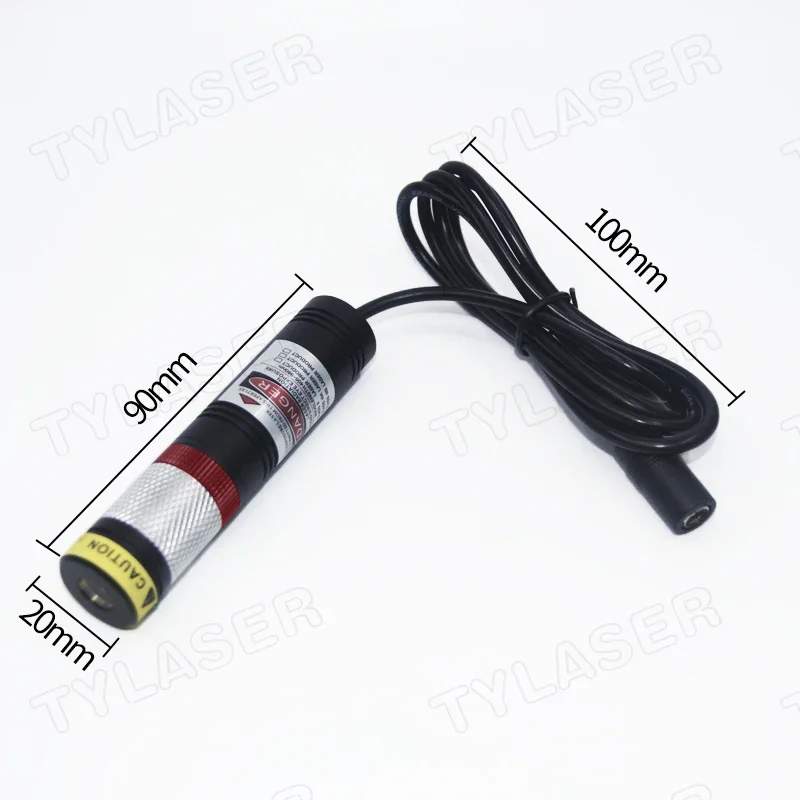 D20X90mm Waterproof Focusable 650nm Red Cross Line 10mW 50mW 100mW 150mW 200mW Laser Module for Wood Cutting Positioning