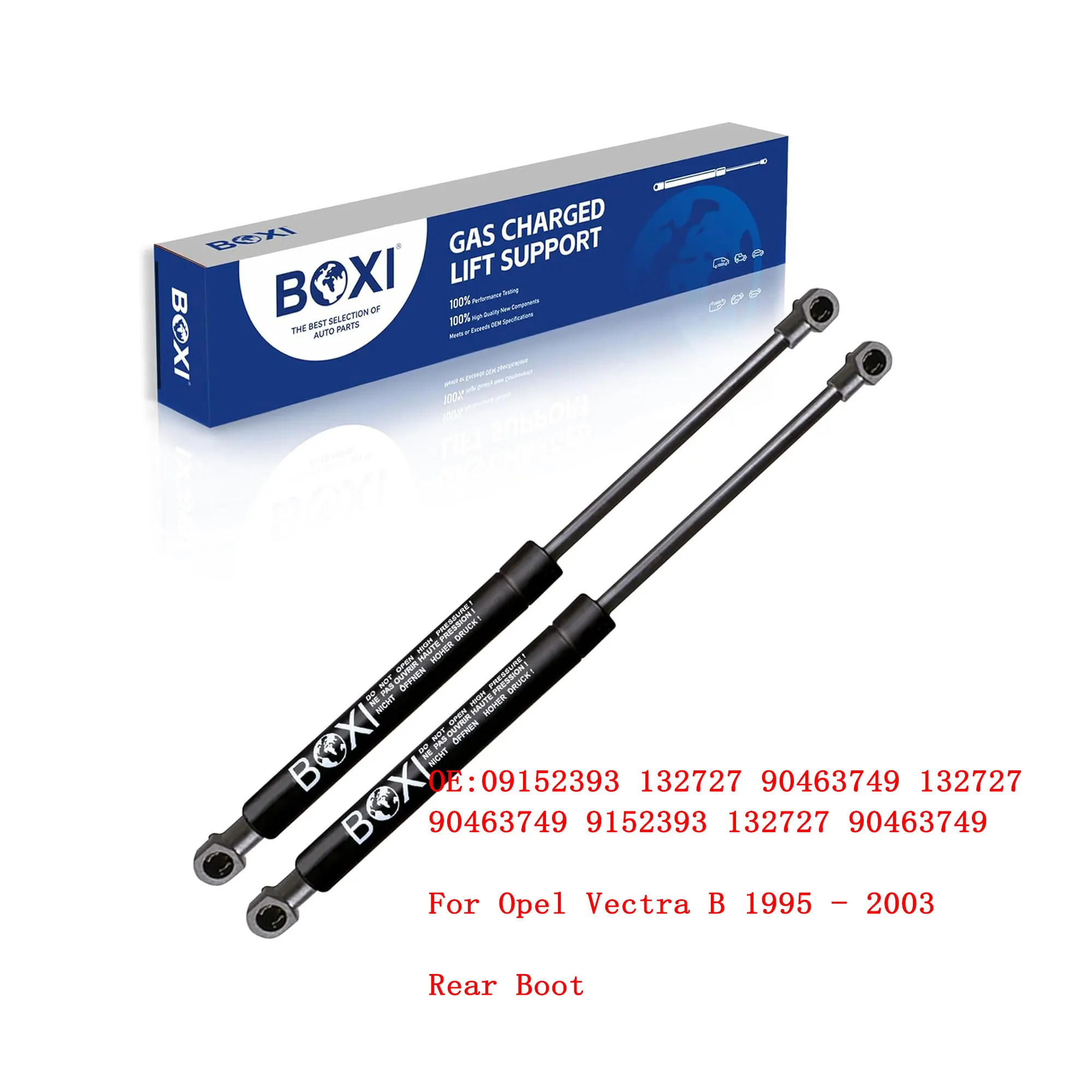

09152393 132727 BOXI 2Pcs Rear Trunk Damper Support For Opel Vectra B 1995 - 2003 Hatchback Gas Springs Lift Struts
