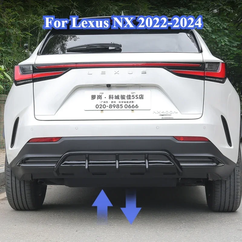 

For Lexus NX 2022-2024 Car Rear Bar Spoiler Retrofit ABS Black Tail Lip Surround Exterior Car Supplies Modification Accessories