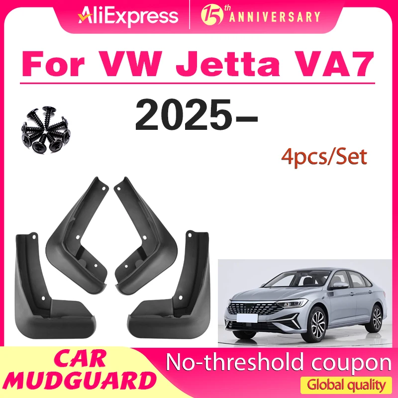 

4 PCS Car MudFlaps for 2025 VW Jetta VA7 Wheel Mudguards Splash Protection Guards Fender Auto Accessories