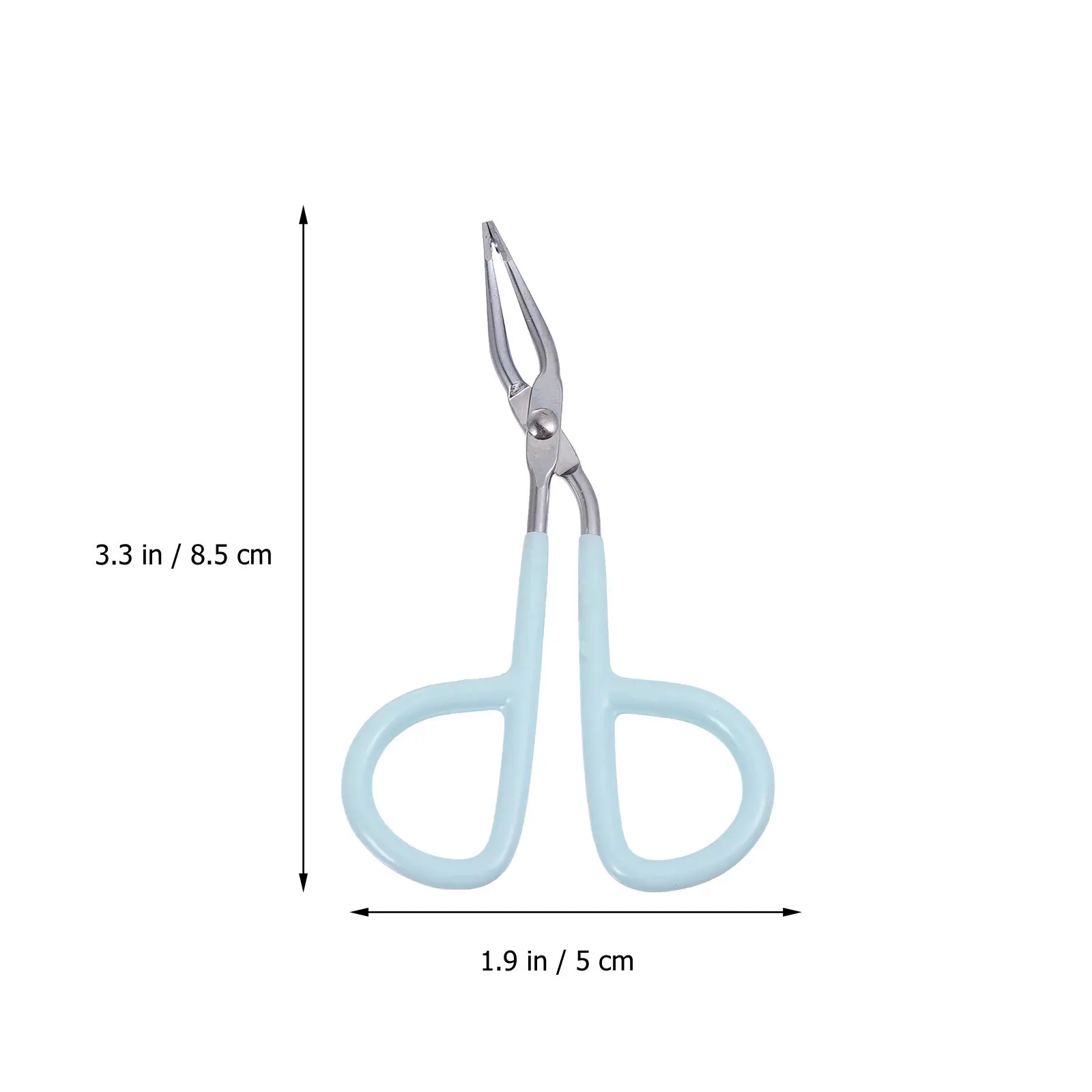 6Pcs Stainless Steel Eyebrow Clamps Scissor Shape Tweezers Small Portable Eyebrow Clip Scissors for Female Clip Tweezers