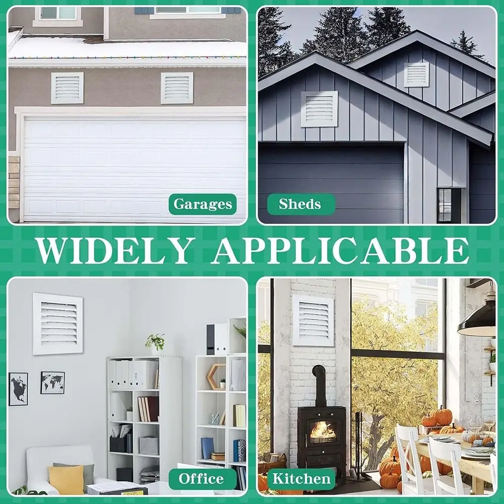 

Новая вентиляционная решетка из алюминиевого сплава, белая, квадратная, для обратной подачи воздуха, для стен, навесов, чердаков