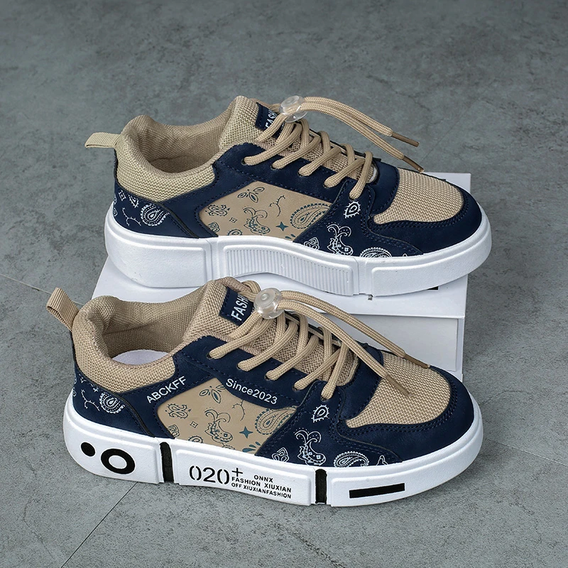 Children\'s skateboard shoes spring and autumn new thick soles all the fashion shoes breathable cushioned non-slip casual shoes