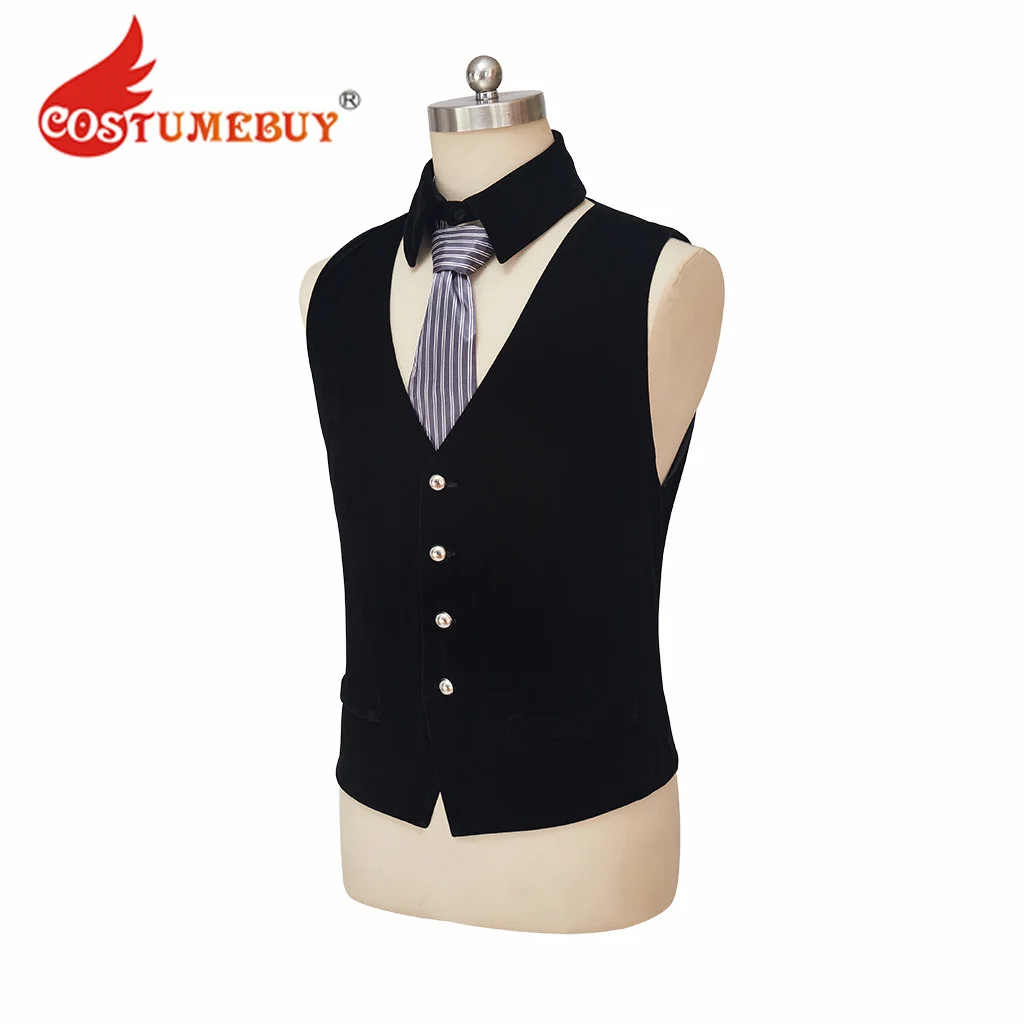 Movie Magic Mike Cosplay Costume Last Dance Channing Tatum Black Vest with Tie Outfits Mens Halloween Stage Costume