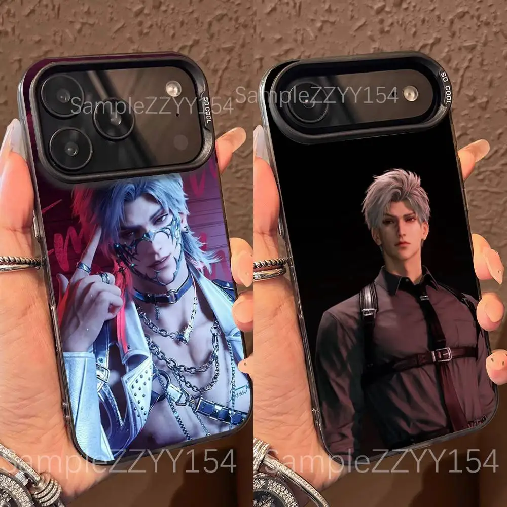 

Love And Deepspace Sylus Phone Case For iPhone 17,16,15,14,13,12,X,8,Pro,Max,Plus,E,SE4,Air,Mini Black IMD Matte