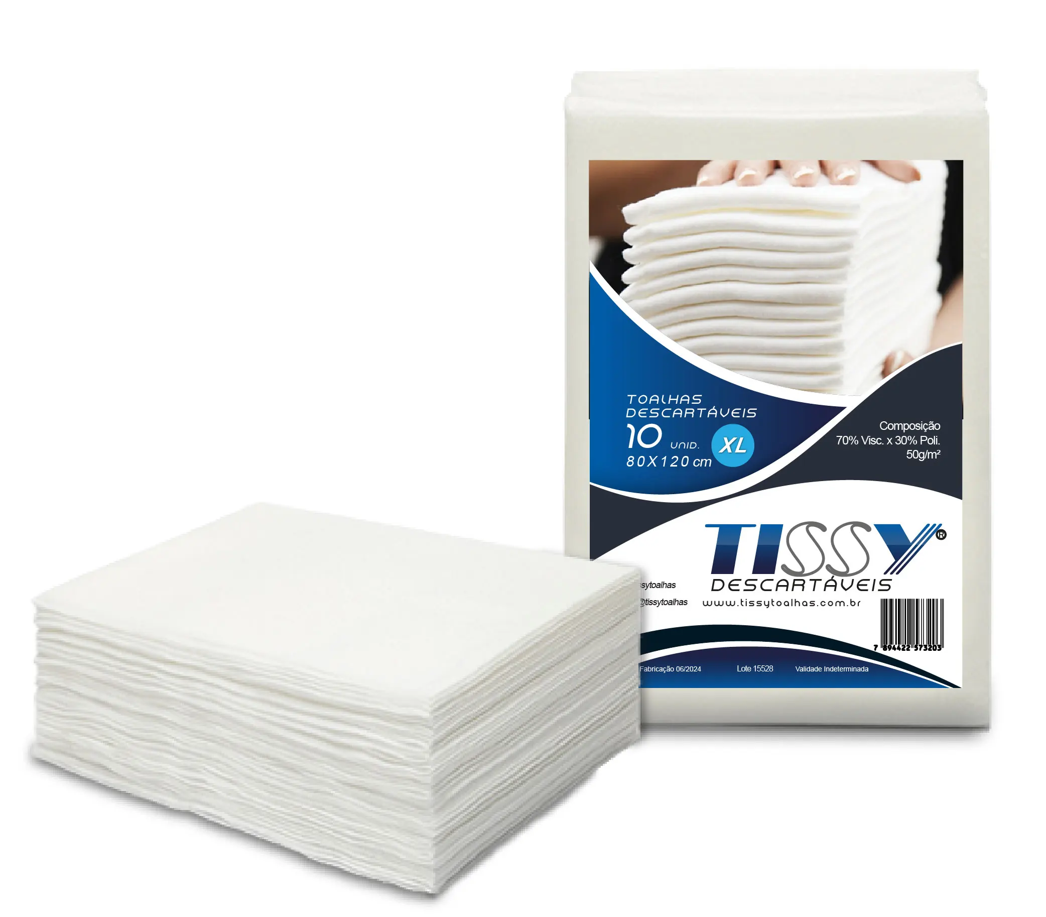 DISPOSABLE TOWEL 10 UNITS TISSY 80x1,20 BEAUTY CARE