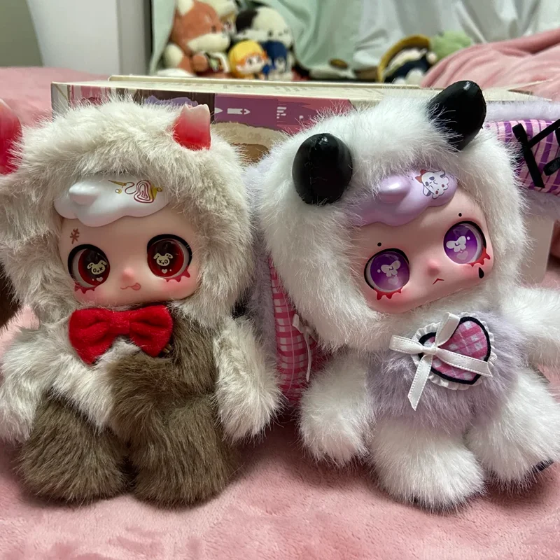 

Плюшевая игрушка-сюрприз KAWAII Lost-Spell Series: милый ангел, животное, кролик, кукла-фигурка, настольное украшение, коллекционная игрушка, подарок для девочки