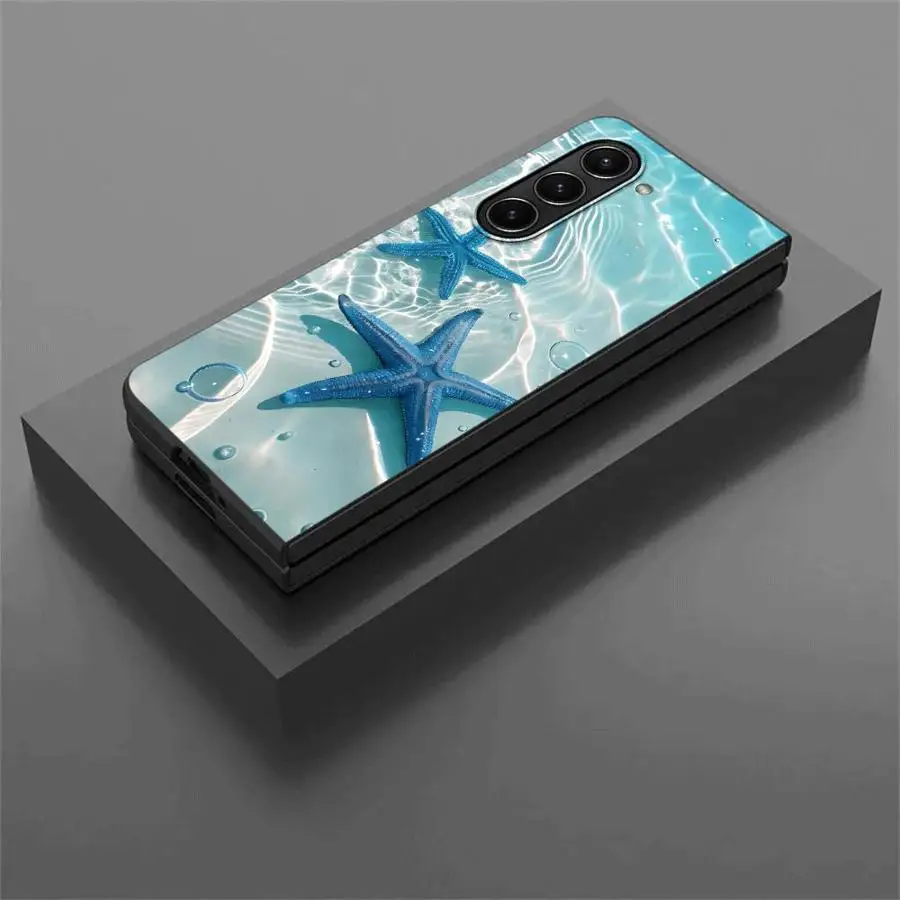 Custodia posteriore per telefono Underwater World Turtle per Samsung Galaxy ZFold7 Z Fold 7 6 5 4 3 ZFold4 ZFold5 ZFold3 ZFold6
