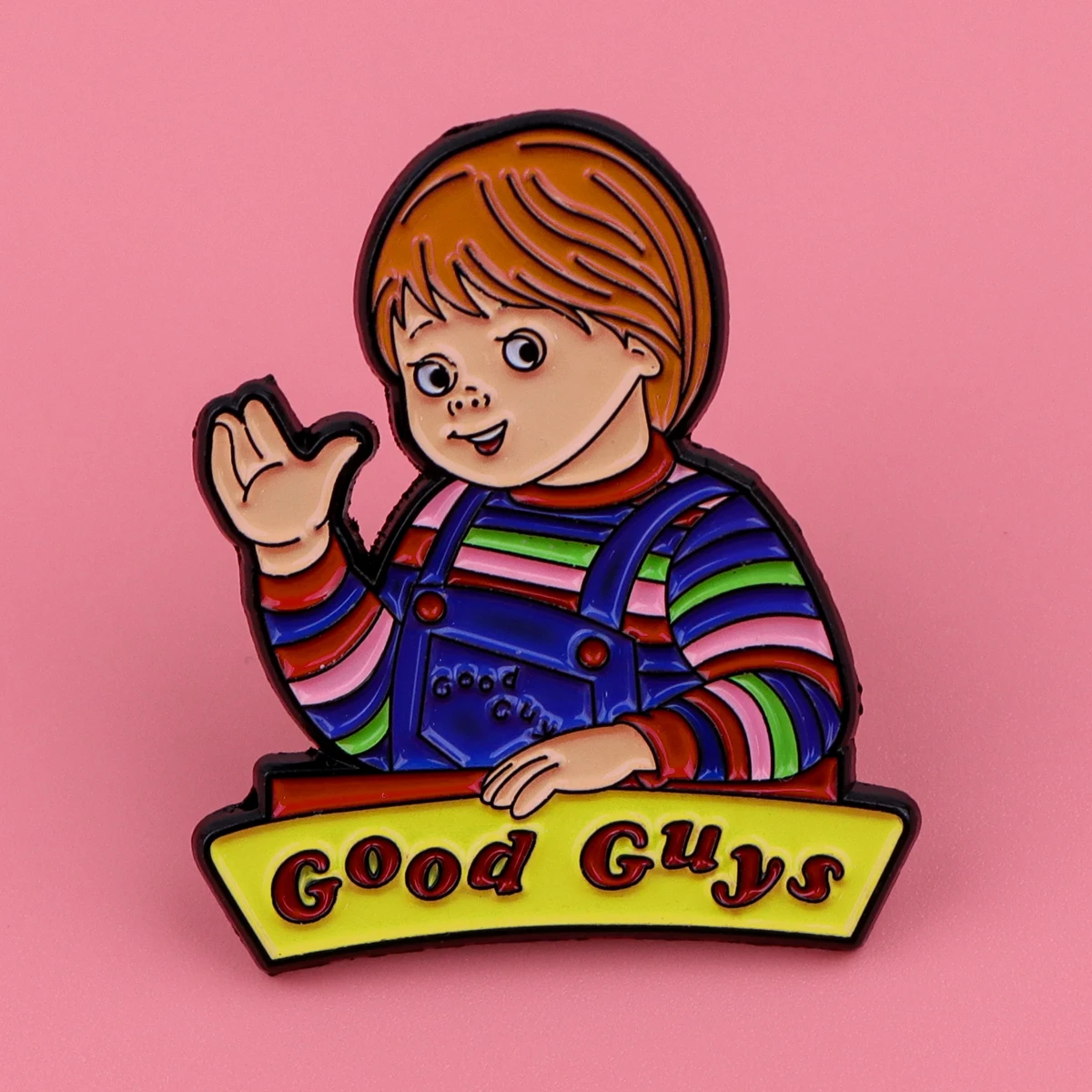 Halloween Enamel Pins Horror Movie Good Guys Brooch Lapel Pin For Backpack Jeans Bag Scary Gift For Fan - view 5
