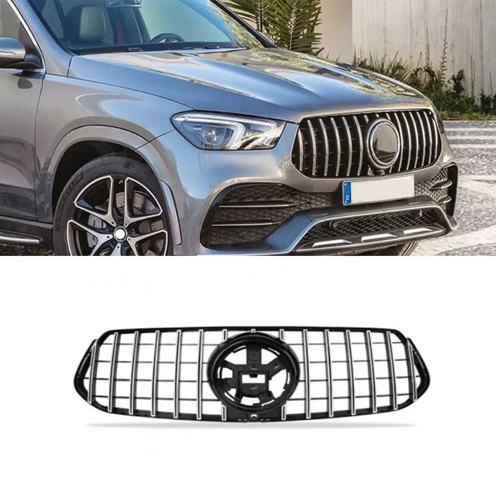 

Автомобильная решетка VACOMUL ABS для Mercedes Benz GLE Class W167 GLE 350 450 GLE 53 AMG Sport SUV 2020 + хромированная передняя решетка серебристая