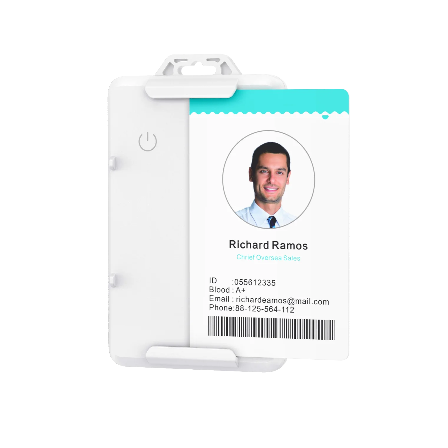 LoRaWAN IP67 Waterproof Easy-to-press Emergency Button BLE WiFi GPS Position Smart Badge