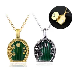 Lord Same Ring Dwarf House Door Necklace 2024 Retro Movie Series Exquisite Open Pendant Necklace Party Jewelry Gift