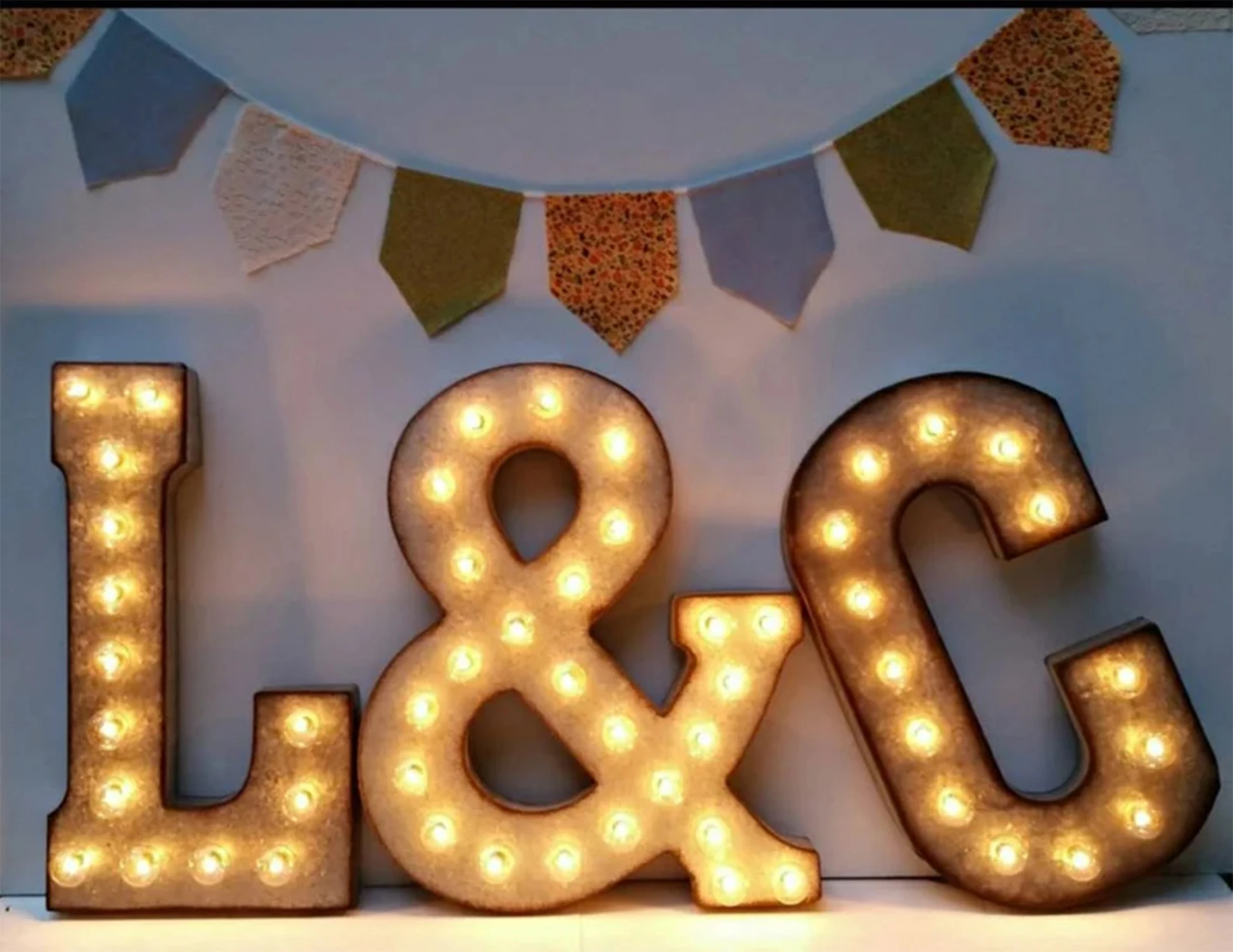 Large Letters for Events,Marquee Letters,3D Letters,Wedding and Event Decor,Large Letters,Light up Letters,Free Ship