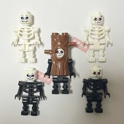 5/PCS Black and white Skeleton soldier Treant  horse Building Blocks Model Bricks mini Action toy Figures Toy gift for children
