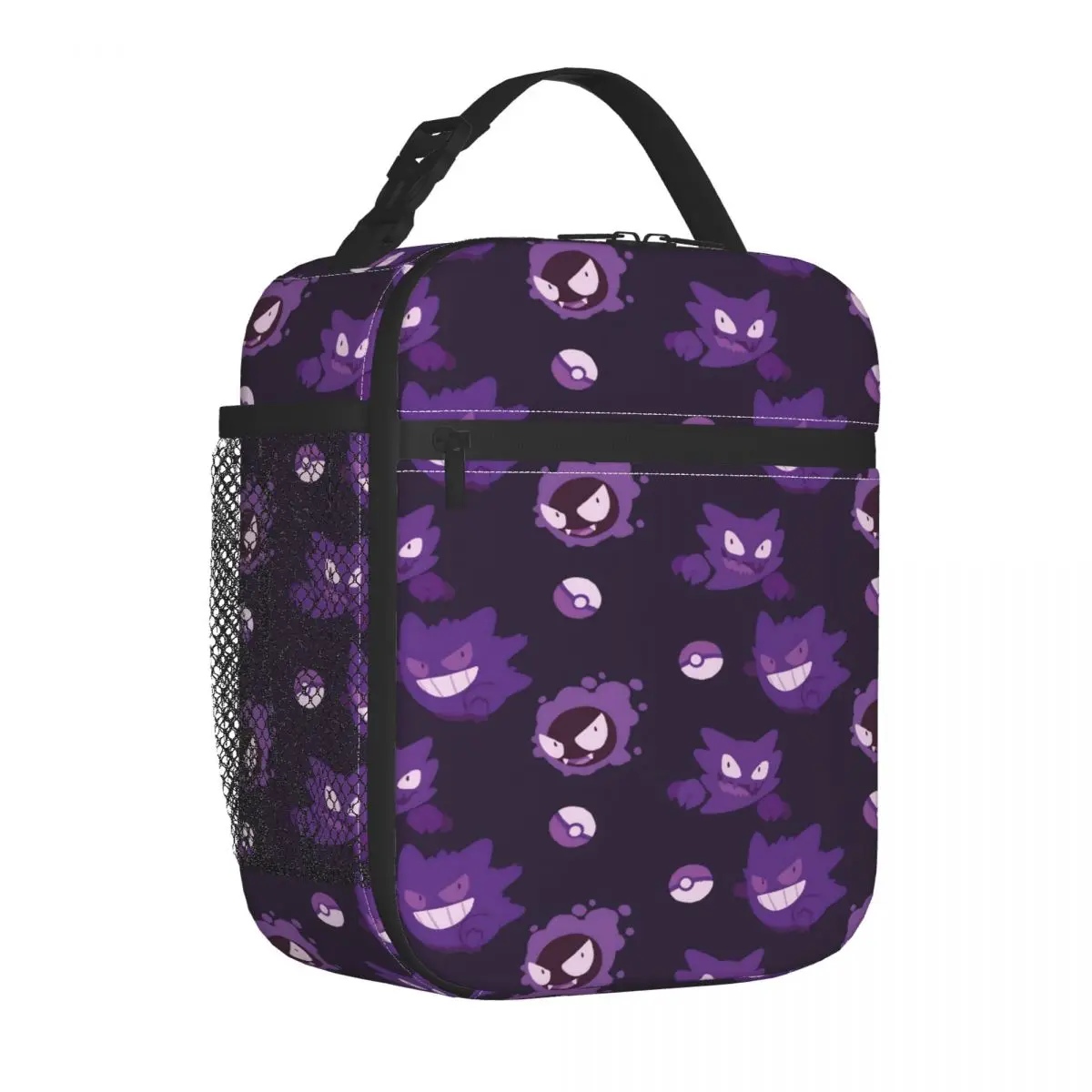 

Сумка для обеда Gengar, модная коробка для завтрака для женщин, удобная сумка-холодильник для пикника, оксфордская сумка-тоут с принтом, сумки для еды