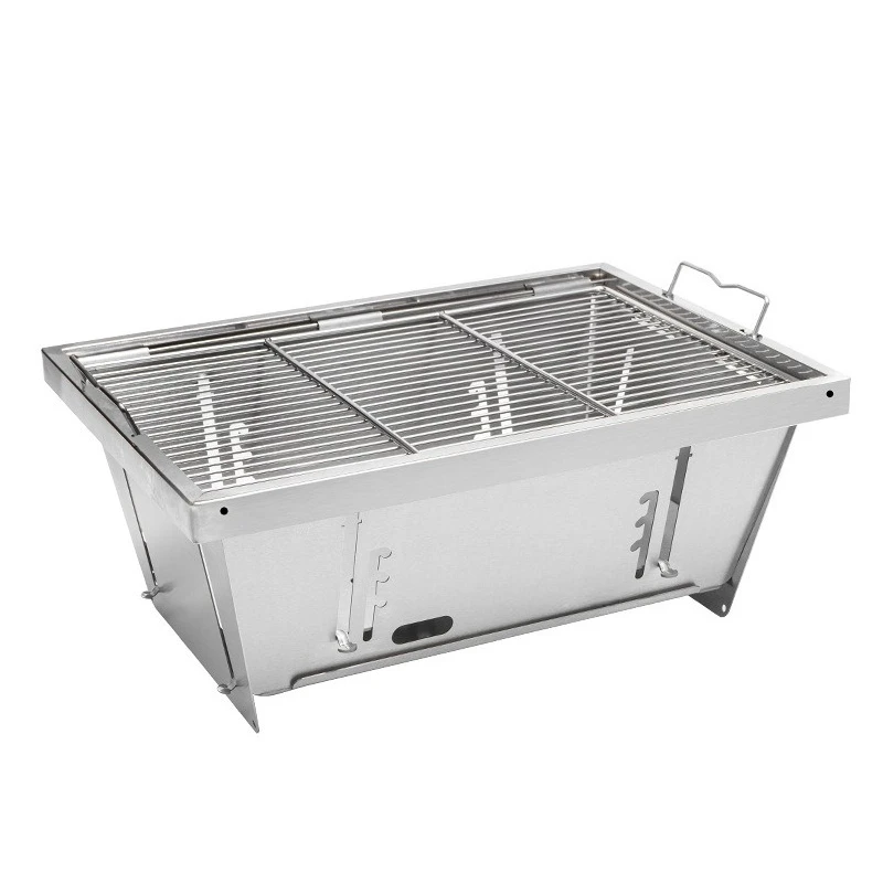 Barbecue one second quick open camping barbecue grill folding barbecue stainless steel carbon grill table top stove