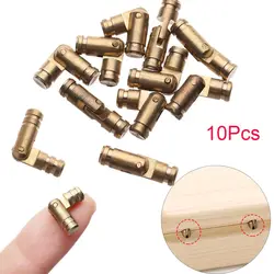 Useful Concealed Pure Copper Invisible Connector Barrel Hinge Furniture Hardware Wine Wooden Case Hinges Jewelry Box Supplies