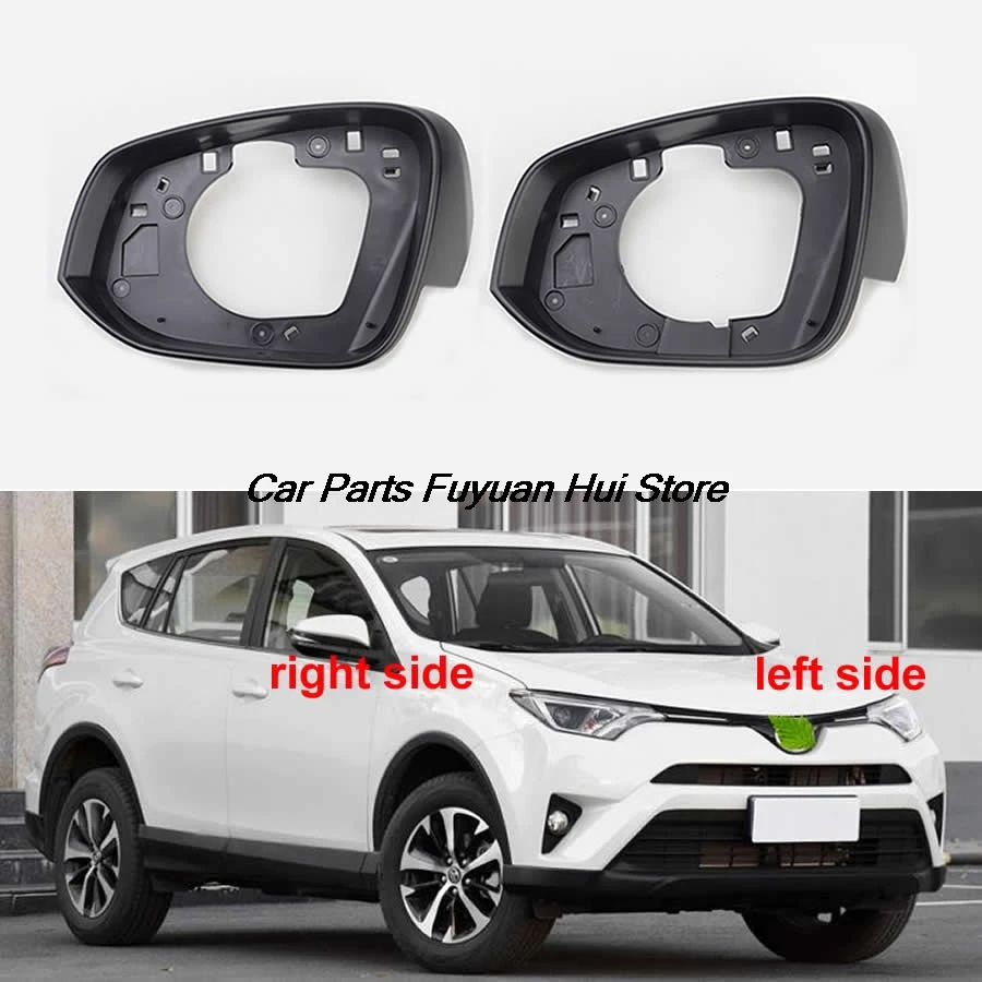 For Toyota RAV4 RAV 4 2013-2019 Car Accessories Replace Side Mirror Housing Frame Glass Surround Holder Trim