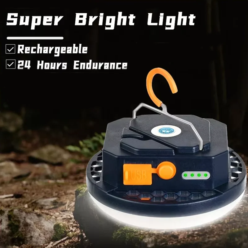 Tent light rechargeable lantern outdoor camping light bulb flashlight household LED 7200mAh portable emergency night market ligh