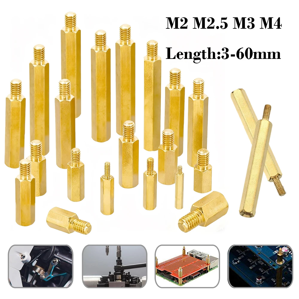 10/50Pcs Hex Brass …