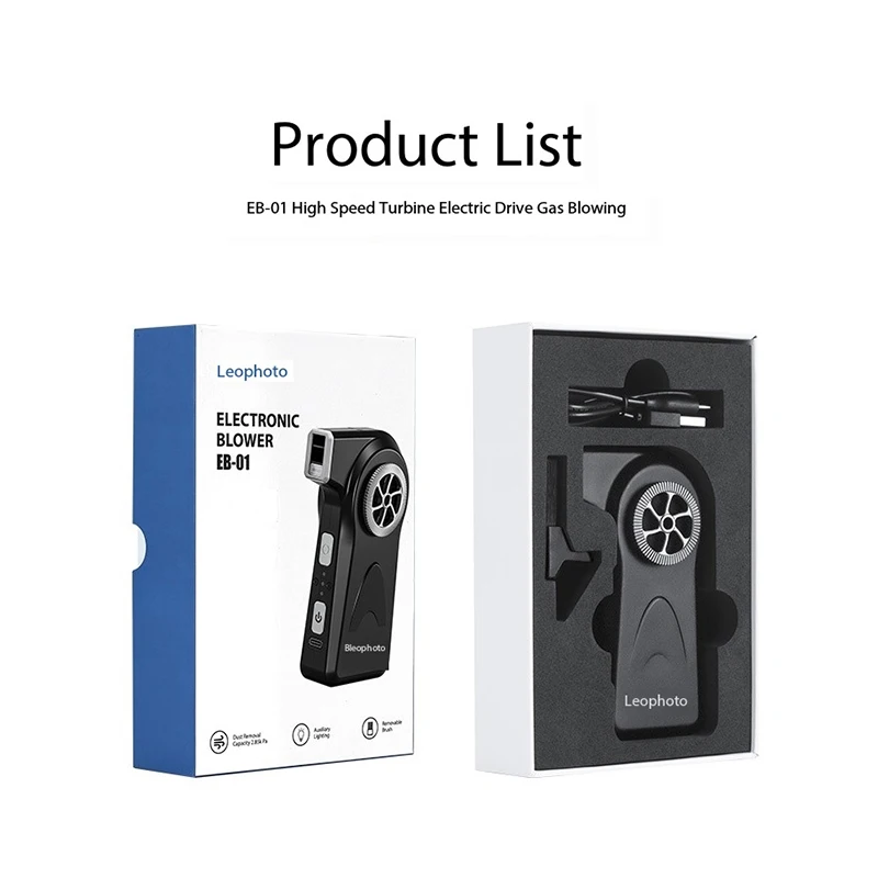 

Leofoto EB-01 Электрический набор для выдувания воздуха Инструменты для чистки объектива камеры Очистка от пыли Мощная очистка от пыли