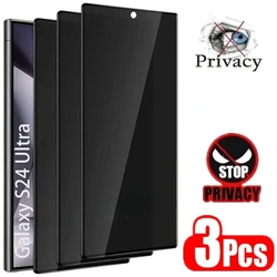 3Pcs Privacy Screen Protector for Samsung Galaxy S25 S21 S20 S22 S23 S24 Ultra S25 Ultra Note 20 10 S8 S9 S10 S25 Anti Spy Film